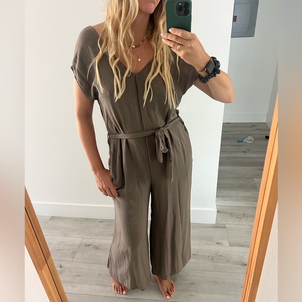 NWT Kalihi Olive Green Jumpsuit L